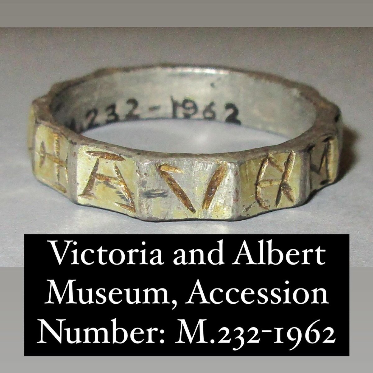 Bague Talismanique En Argent. Europe Occidentale, Peut-être Anglaise, 14e Ou 15e Siècle-photo-6
