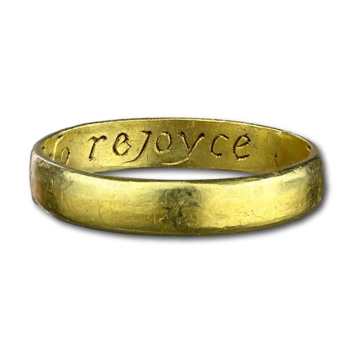 Bague En Or Avec Bouquet De Fleurs « en Toi, Mon Choix, Je Me Réjouis ». Anglais, 17e/18e Siècl-photo-3