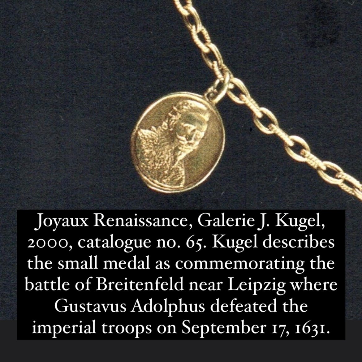 Médaille d'Or Des Royalistes Pour Gustave Adolphus (1694-1632), Roi De Suède. -photo-6