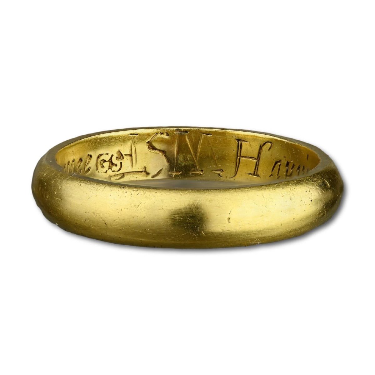 Gold Posy Ring ‘happie In Thee Hath God Made Mee’. English, Early 18th Century.-photo-4