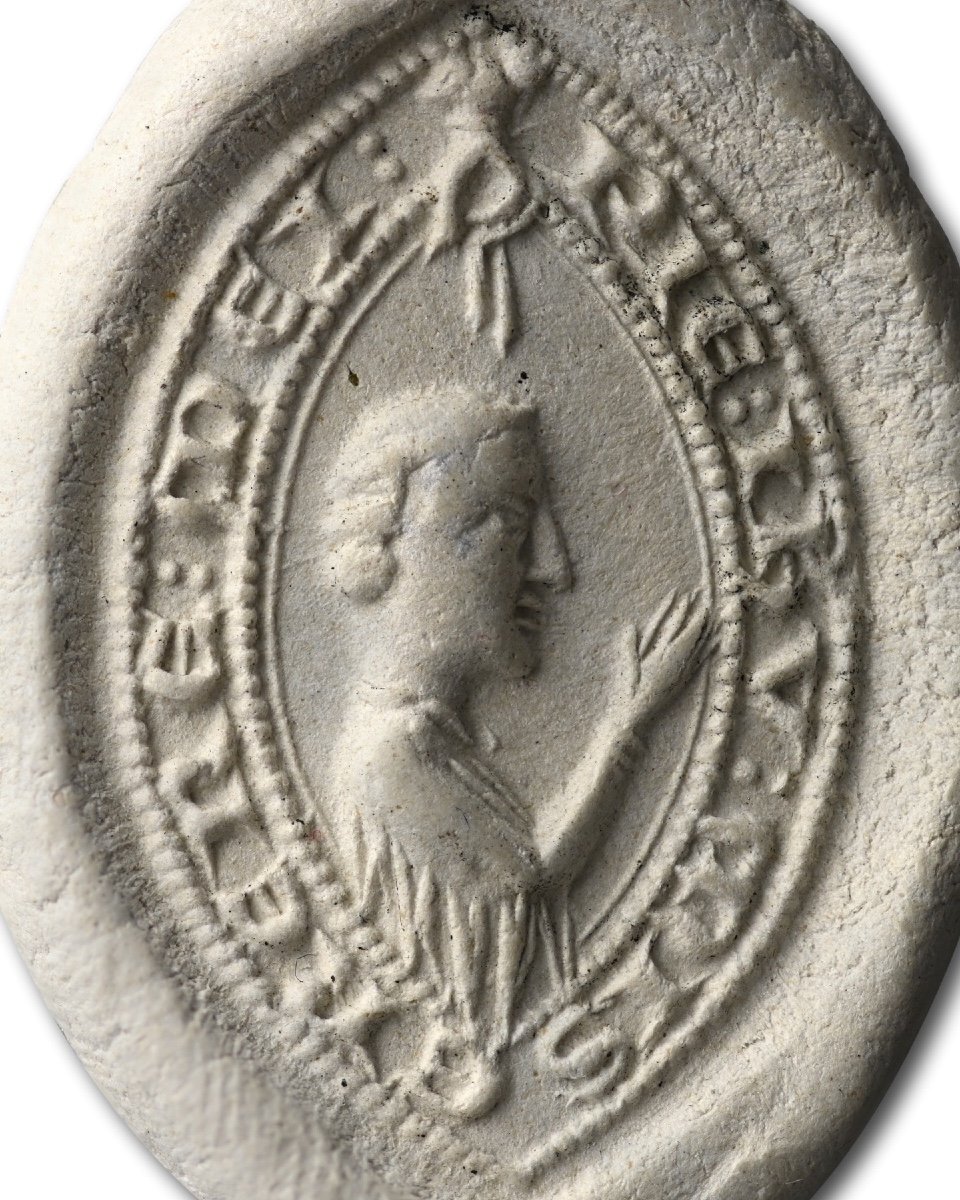 Medieval Bronze Seal - Mercy On Me. English, 14th Century.-photo-5