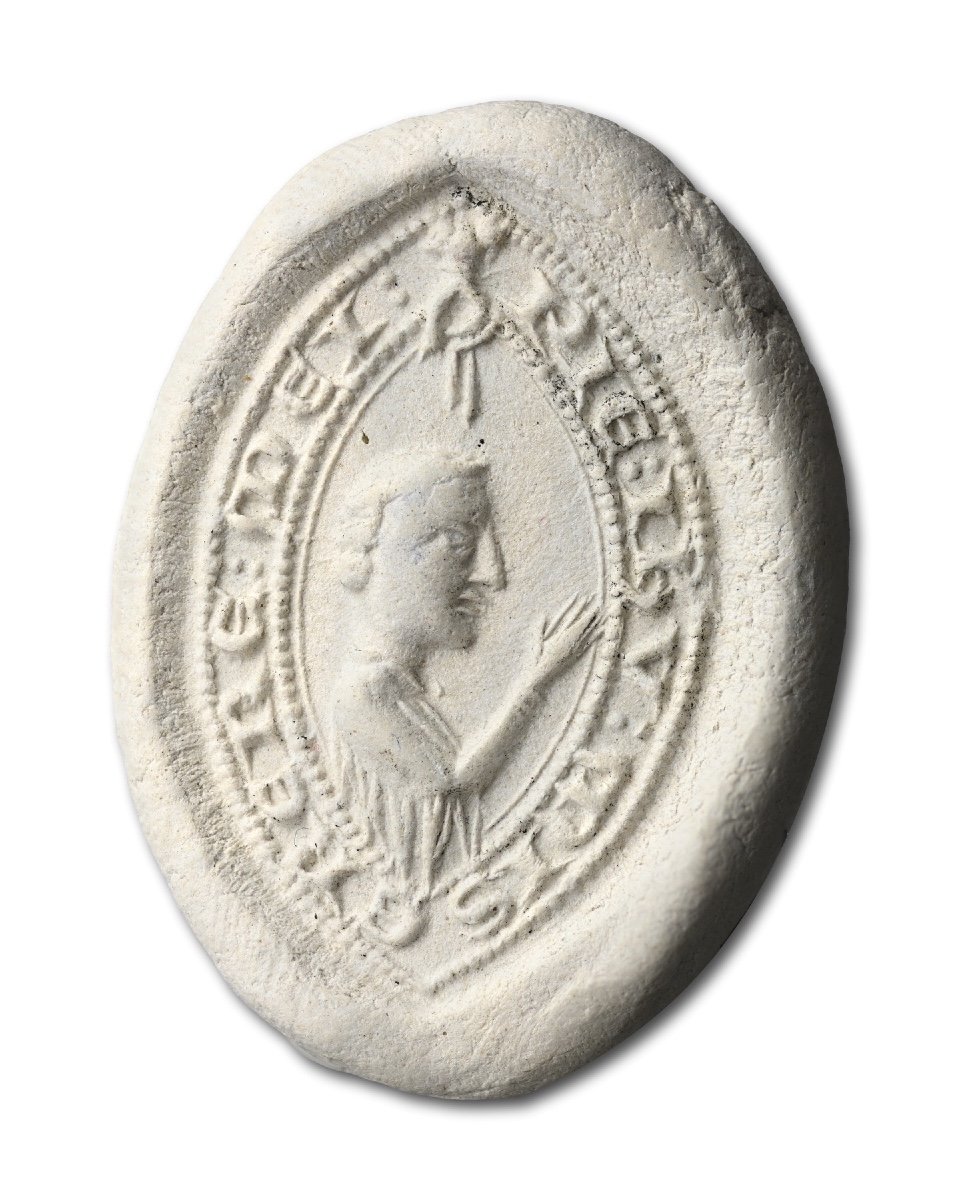 Medieval Bronze Seal - Mercy On Me. English, 14th Century.-photo-6