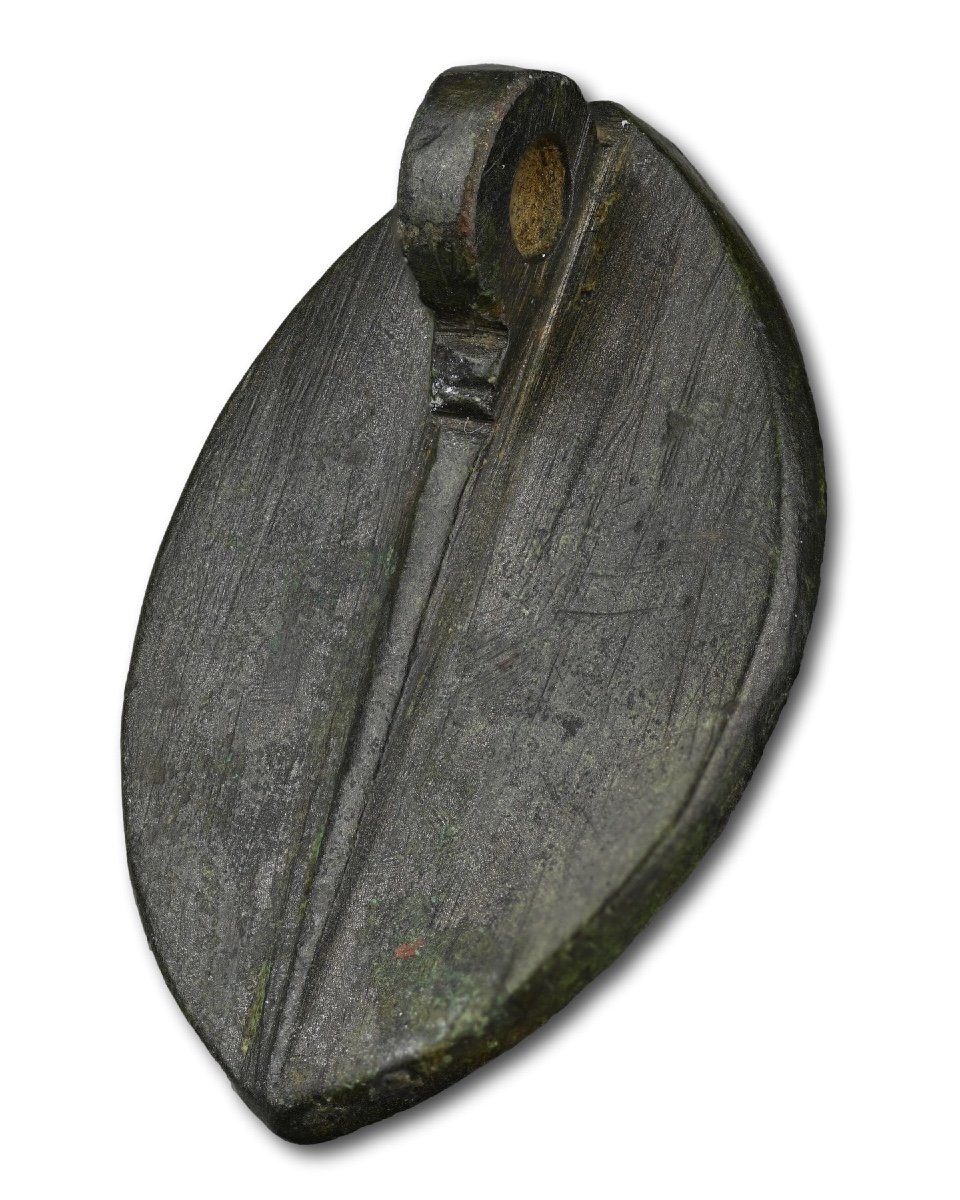 Medieval Bronze Seal - Mercy On Me. English, 14th Century.-photo-7