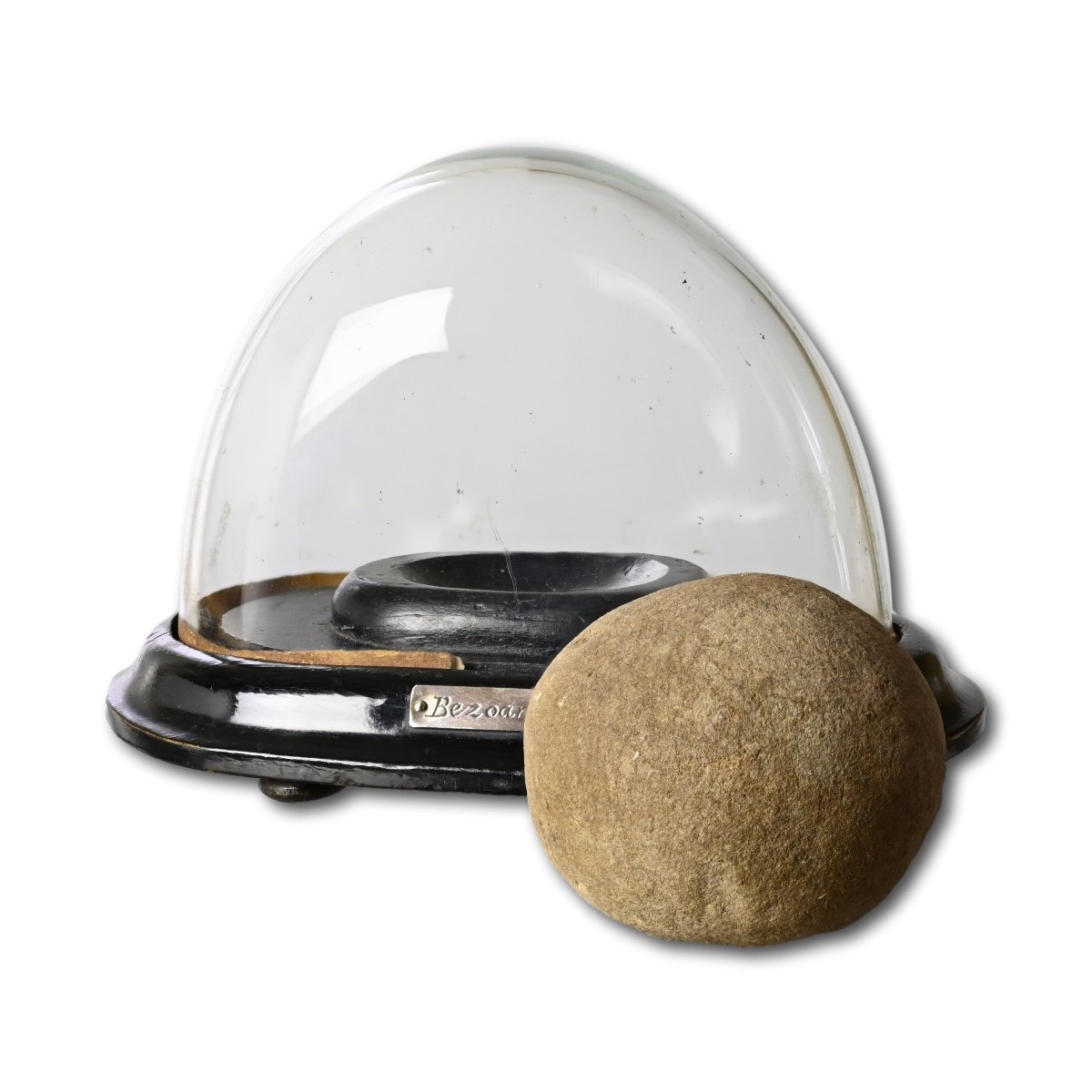 A Bezoar Stone In A Glass Dome.  English, 19th Century.-photo-2
