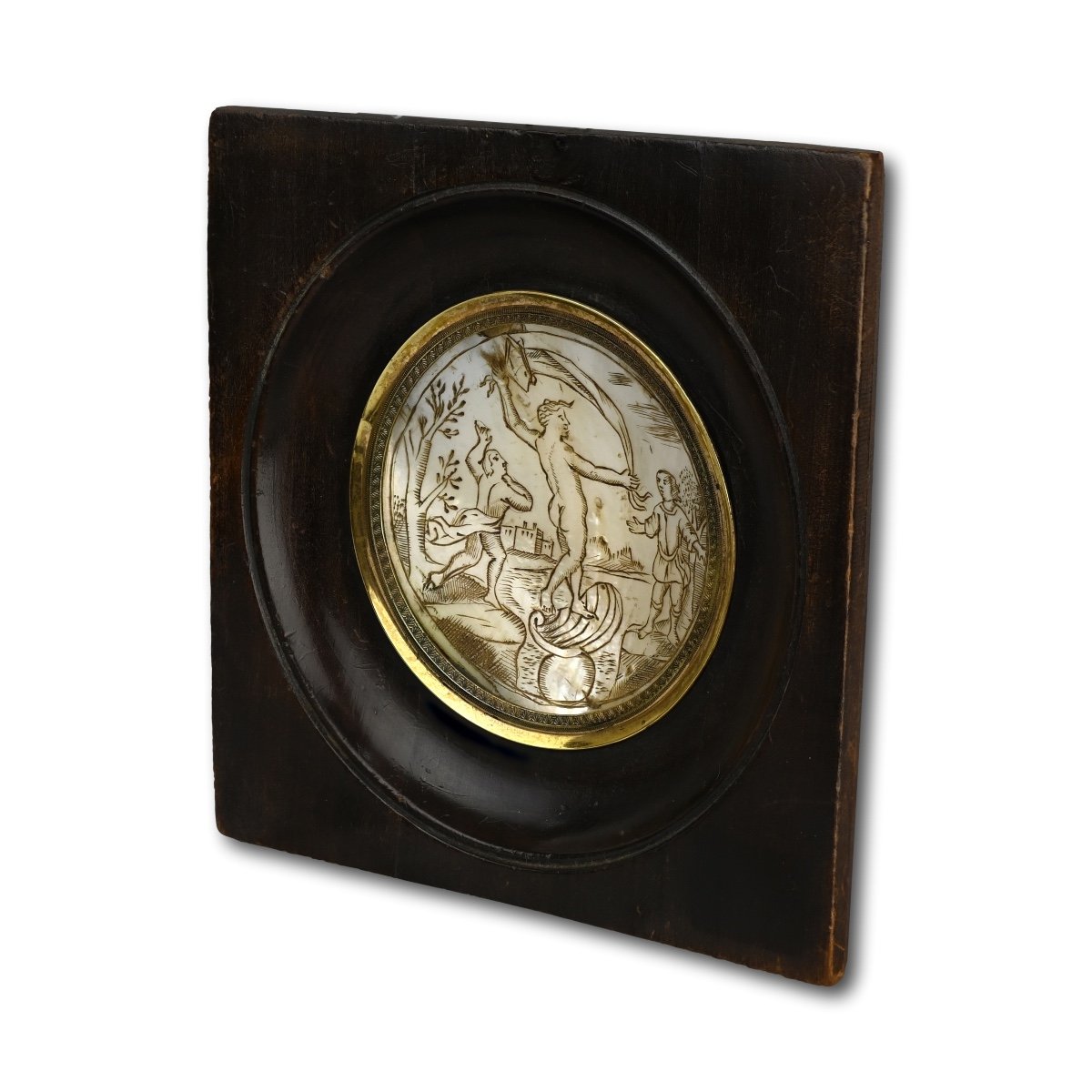 Mother Of Pearl Plaque With The Birth Of Venus. French Or German, 17th Century.-photo-4