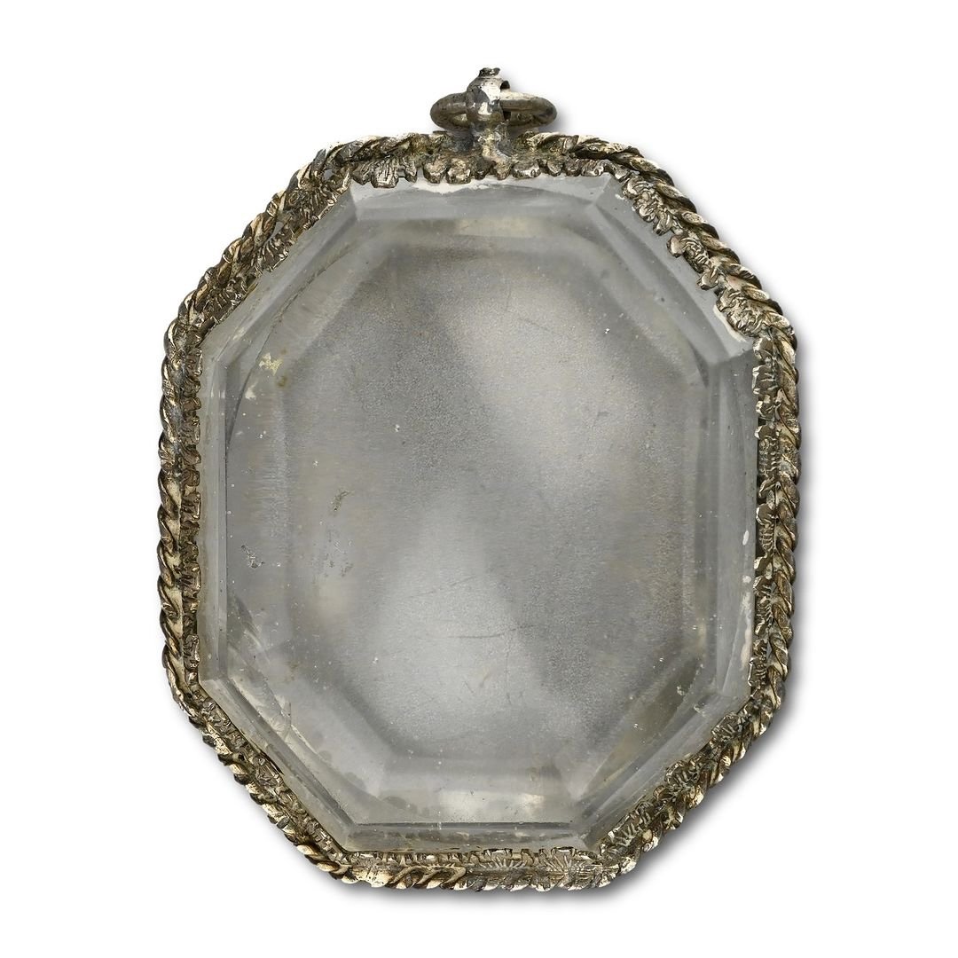Pendentif En Verre Monté En Argent. Allemand, Seconde Moitié Du XVIIe Siècle. -photo-4