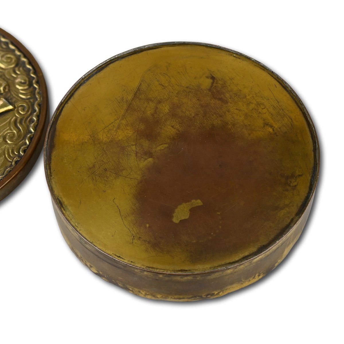Amusing Silver Gilt Tobacco Box With A Drunk Man. Dutch Or German, 17th Century.-photo-4