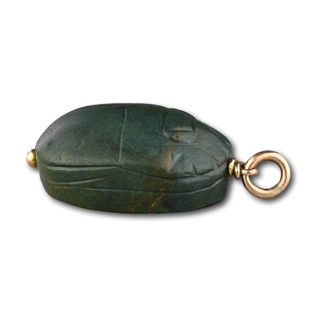 Ancient Green Jasper Scarab. Egyptian, Middle Kingdom, Ca. 1981–1640 B.c.-photo-2