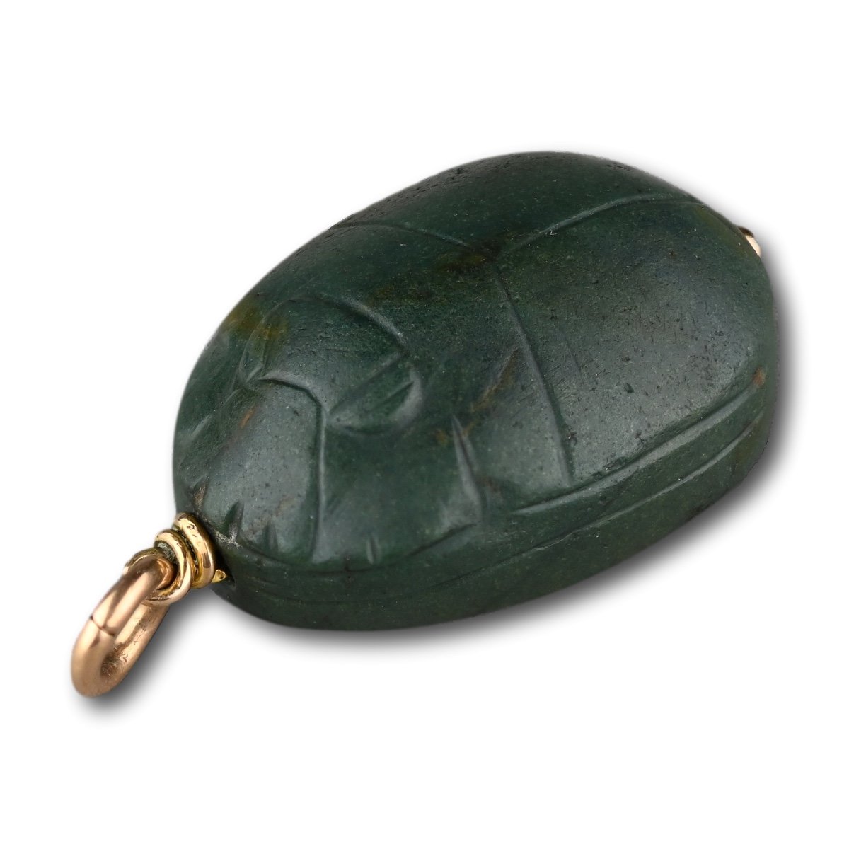 Ancient Green Jasper Scarab. Egyptian, Middle Kingdom, Ca. 1981–1640 B.c.