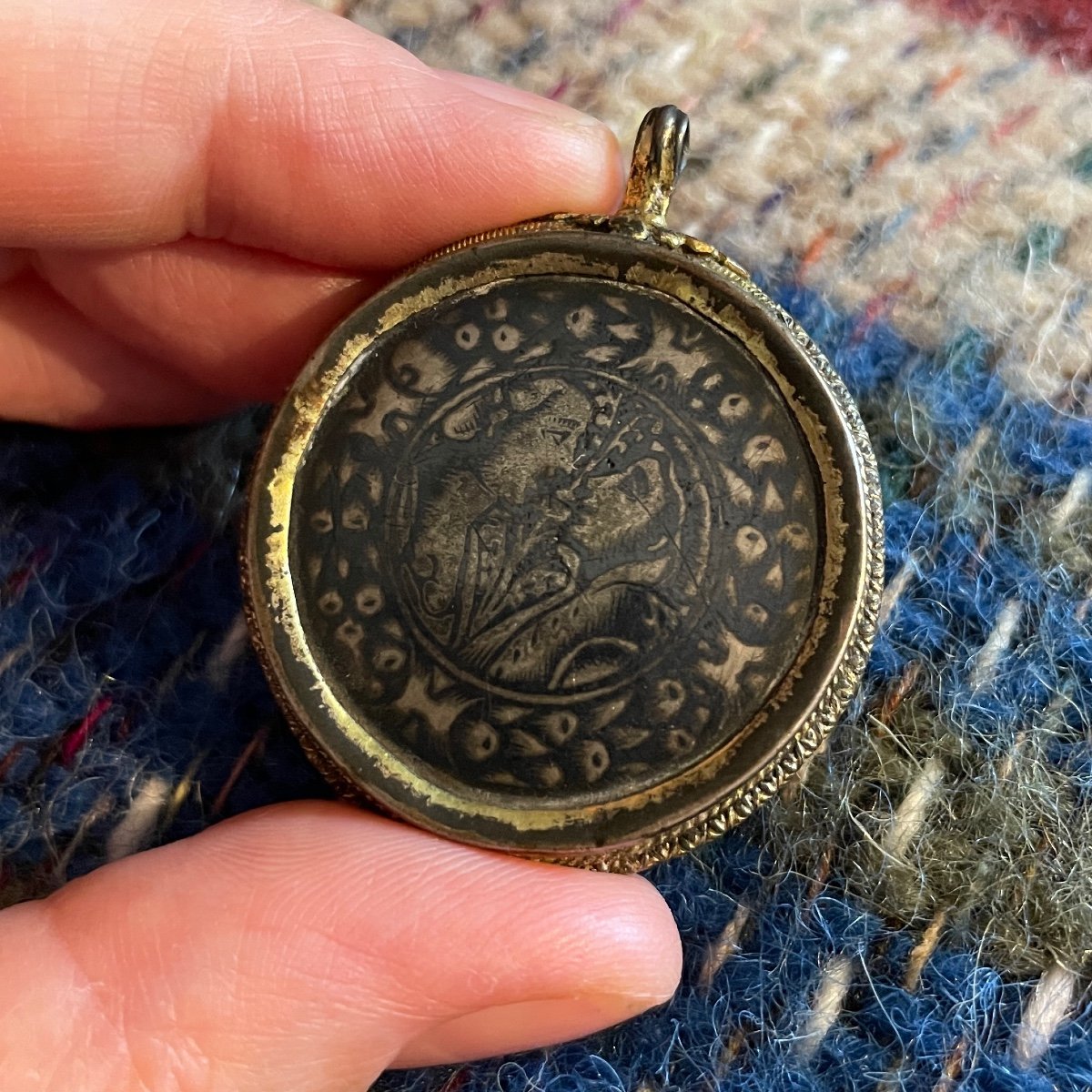 Pendentif De Mariage En Vermeil Et Niellé. Italien, XVe Siècle.  -photo-6