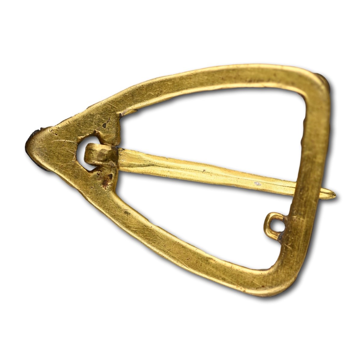 Medieval Gold Annular Brooch With Sapphires.   french Or English, 13th Century.-photo-4