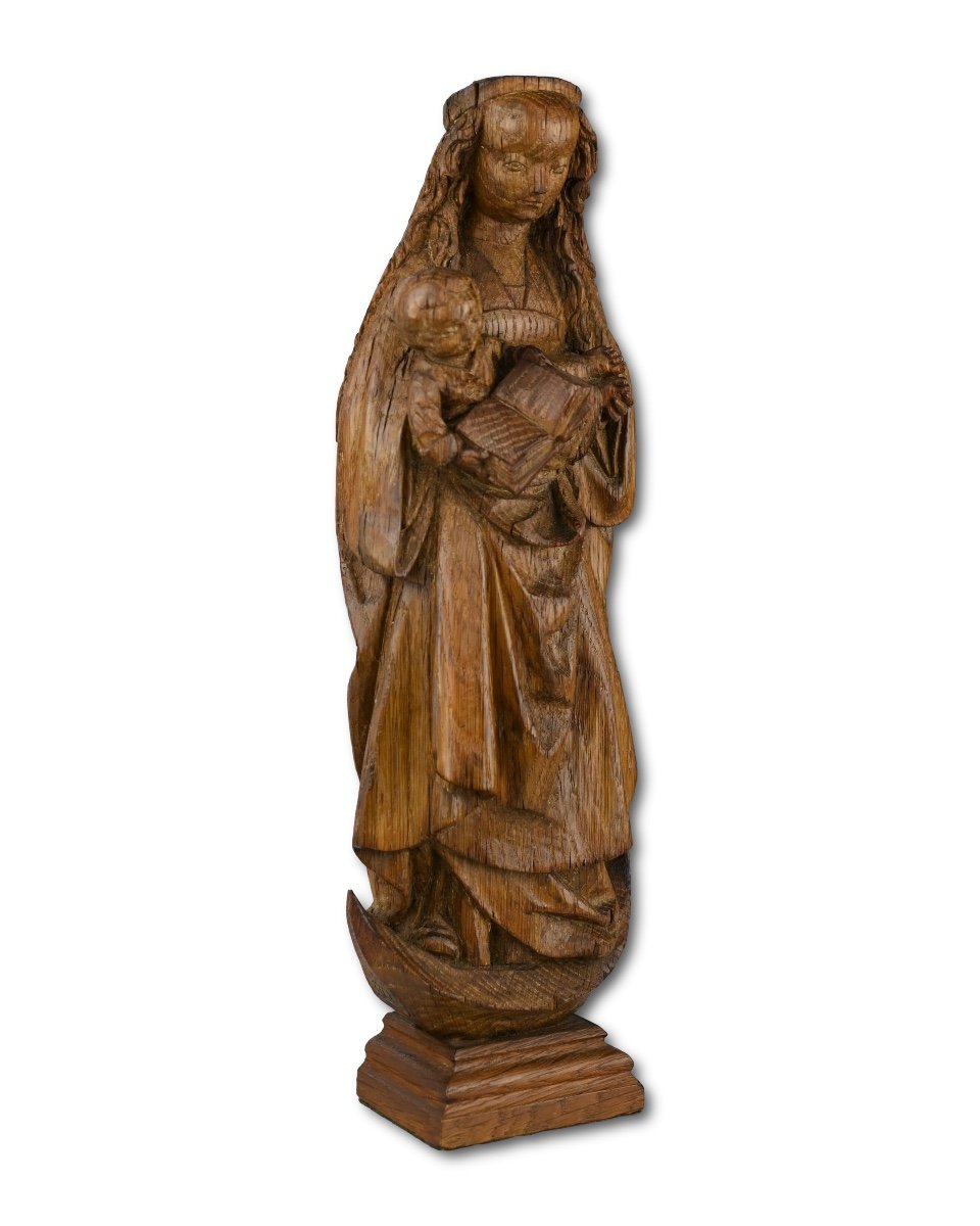 Oak Poupée De Malines Sculpture. Mechelen, Early 16th Century.-photo-2