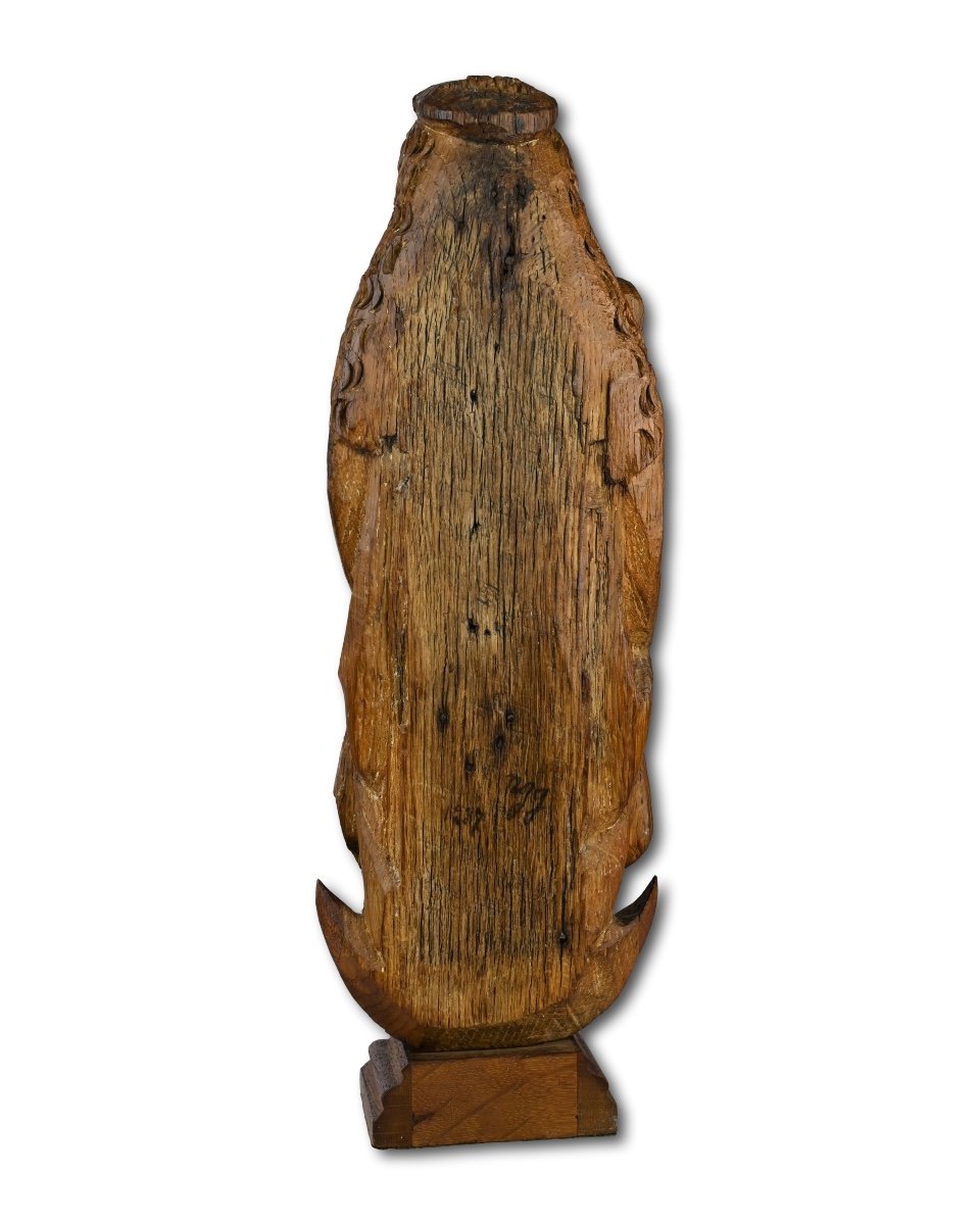 Oak Poupée De Malines Sculpture. Mechelen, Early 16th Century.-photo-1