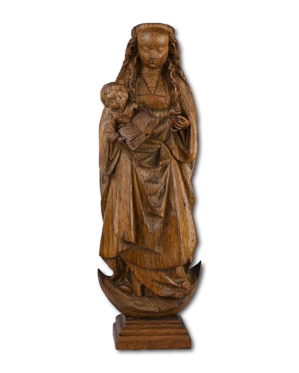 Oak Poupée De Malines Sculpture. Mechelen, Early 16th Century.-photo-5