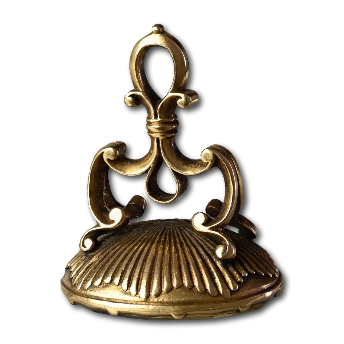 Gold Seal With A Quartz Matrix For The Lewes/lewis, Atkinson And Wood Families.-photo-3