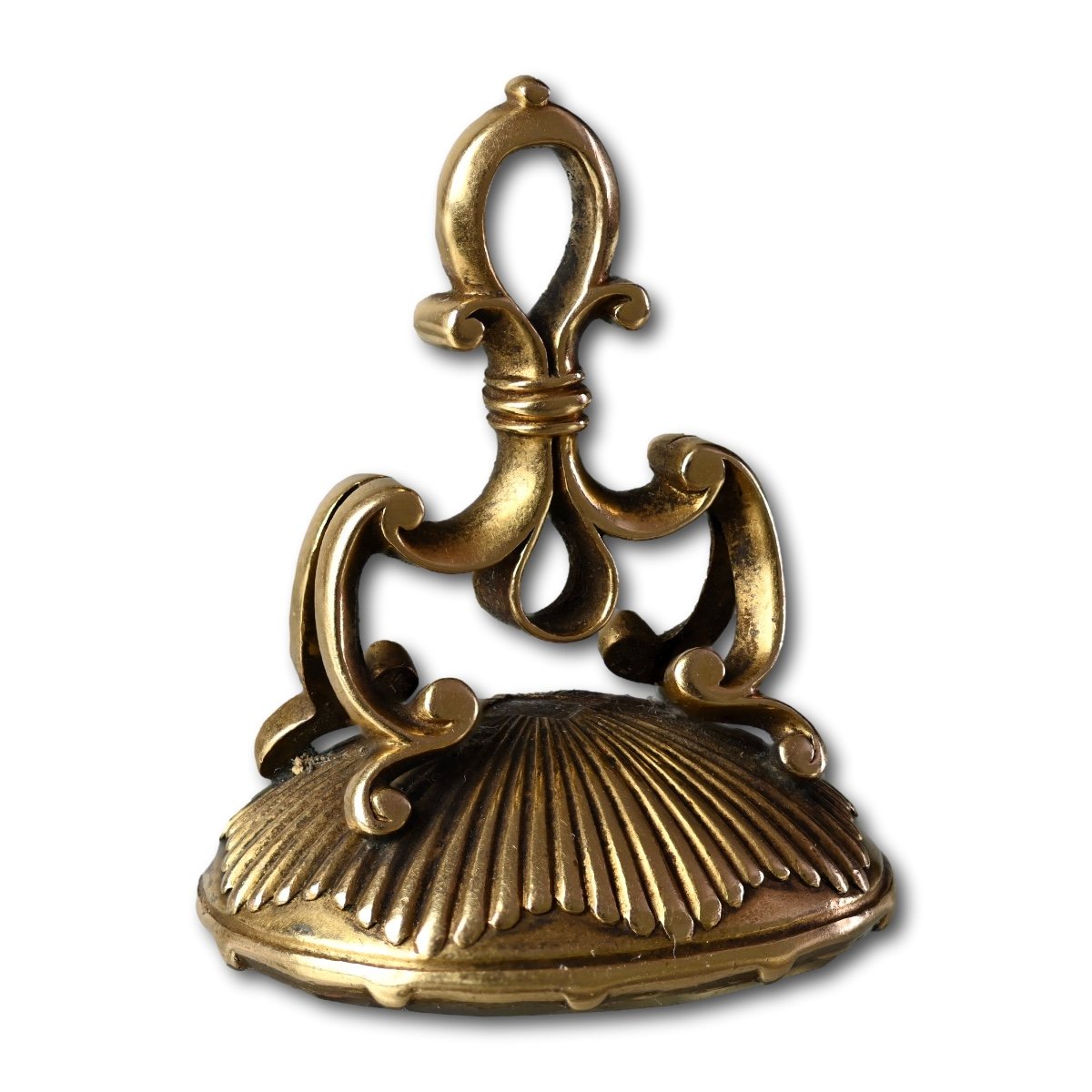 Gold Seal With A Quartz Matrix For The Lewes/lewis, Atkinson And Wood Families.-photo-4