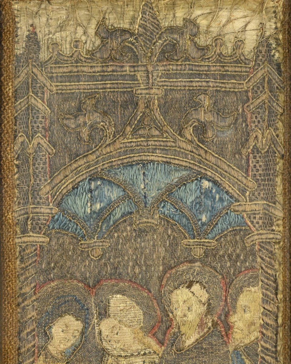 Orphrey Panels With Christ Healing The Sick And The Adoration Of The Shepherds.-photo-2