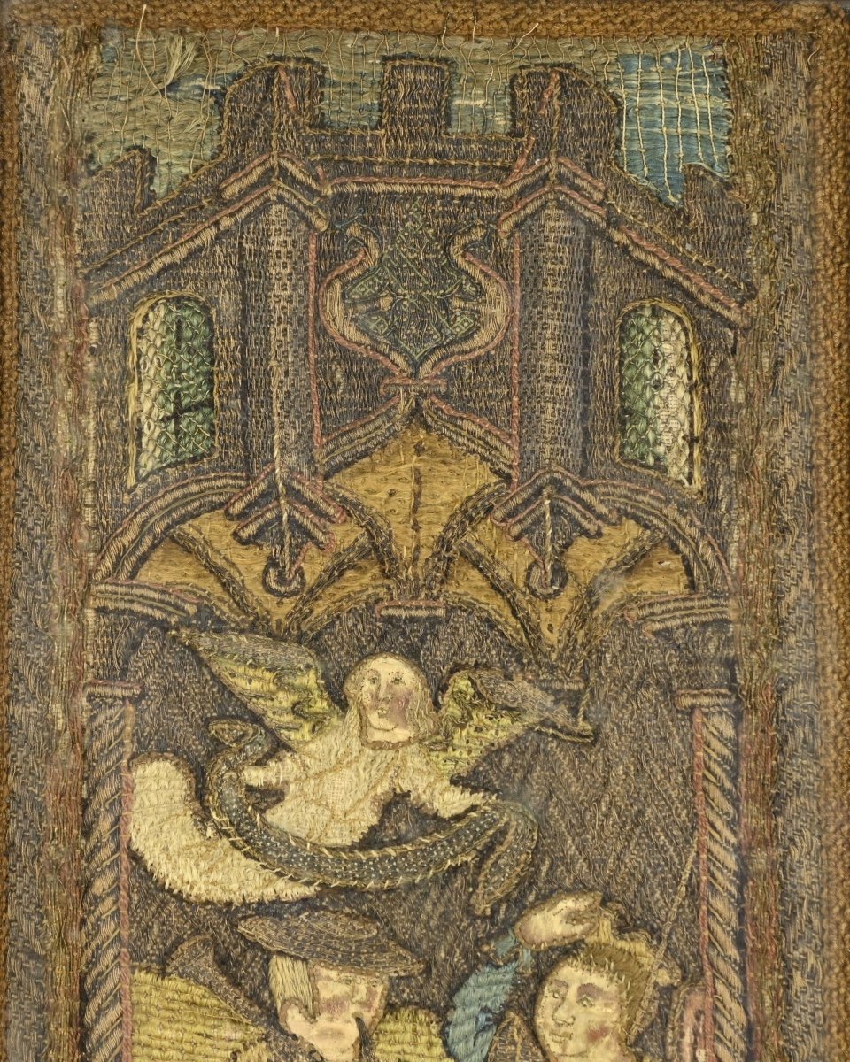 Orphrey Panels With Christ Healing The Sick And The Adoration Of The Shepherds.-photo-7