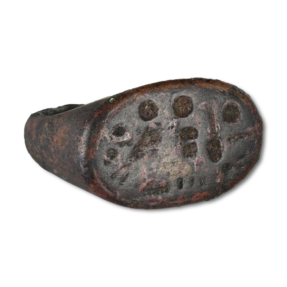 Egyptian Bronze Stirrup Ring. New Kingdom, Reign Of Akhenaten, 1353-1335 B.c.