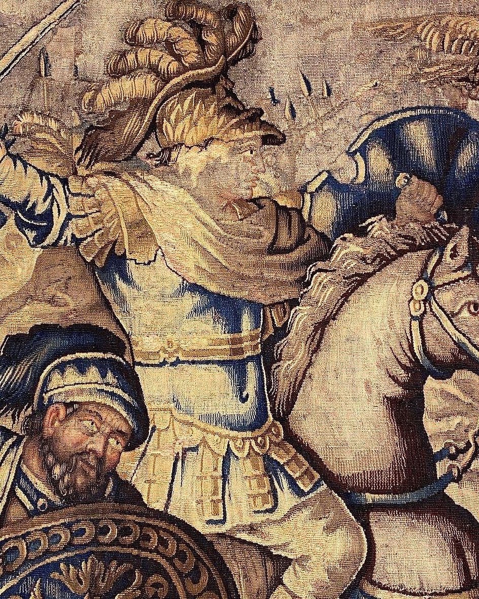 Aubusson Tapestry Of Alexander The Great. French, 17th Century.-photo-3