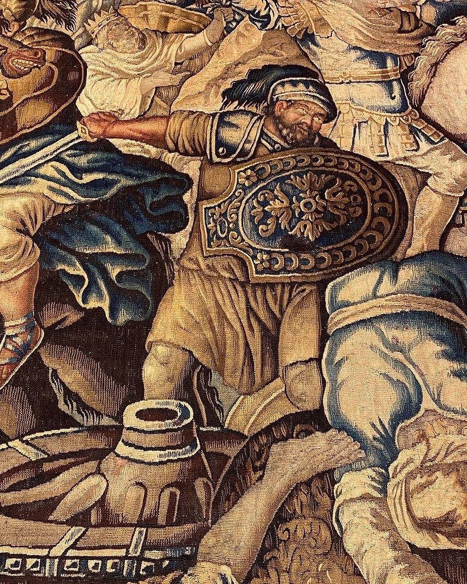 Aubusson Tapestry Of Alexander The Great. French, 17th Century.-photo-4