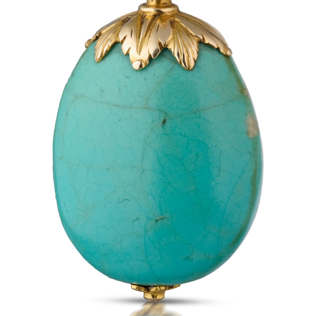 Pendentif Talismanique En Turquoise Surmonté d'Or De La Renaissance. Français, Fin Du XVIe Sièc-photo-2
