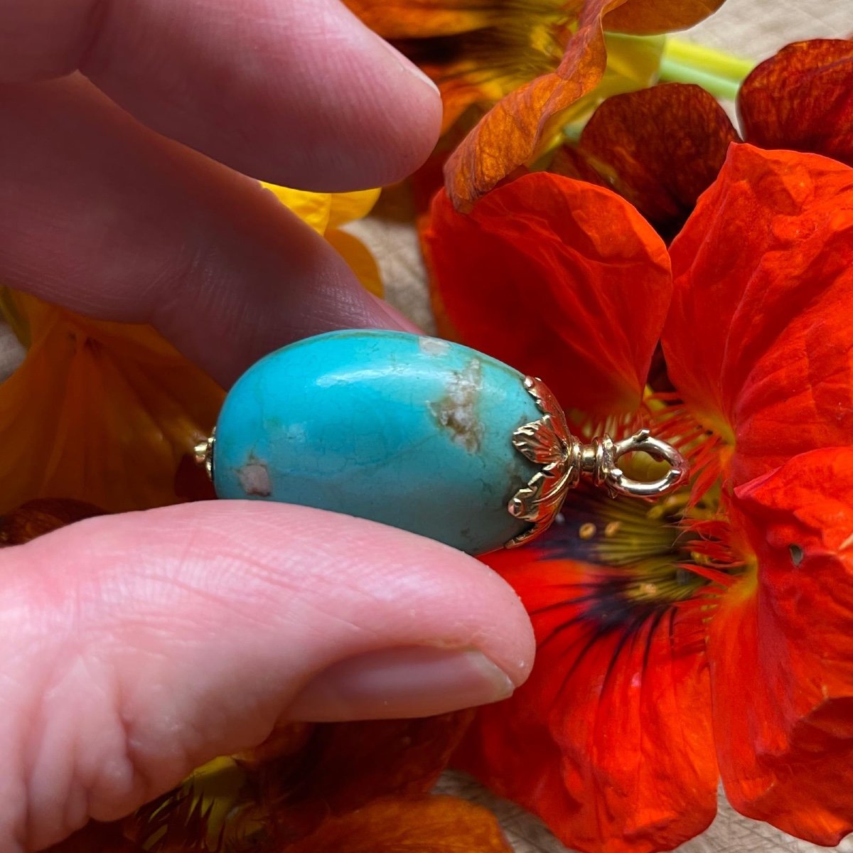 Pendentif Talismanique En Turquoise Surmonté d'Or De La Renaissance. Français, Fin Du XVIe Sièc-photo-5