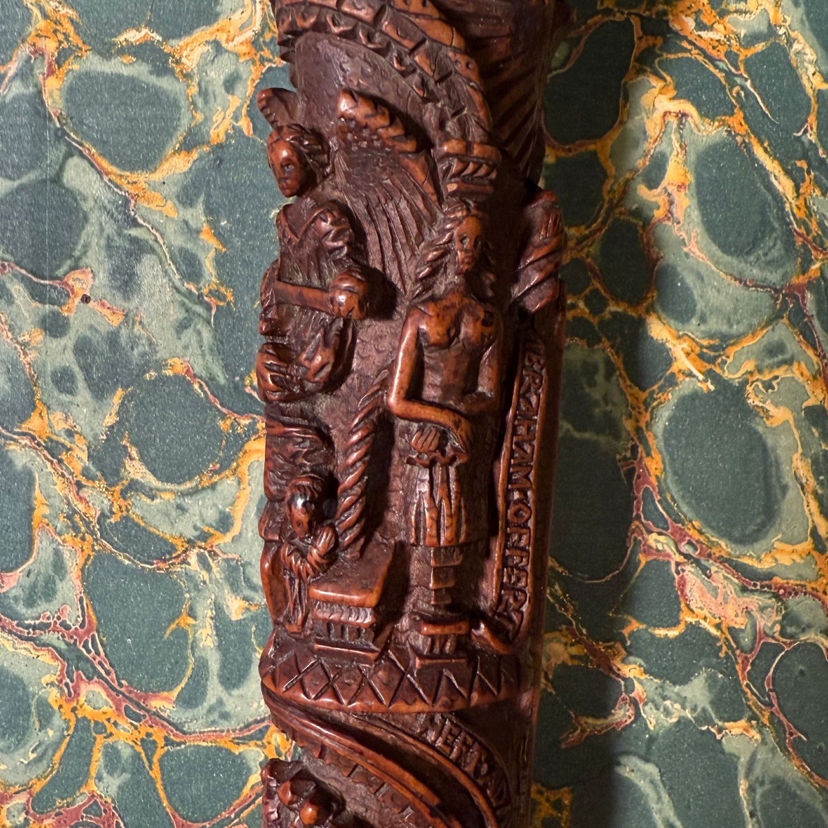 Silver Mounted Boxwood Cutlery Sheath. Dutch, Late 16th Century. -photo-8