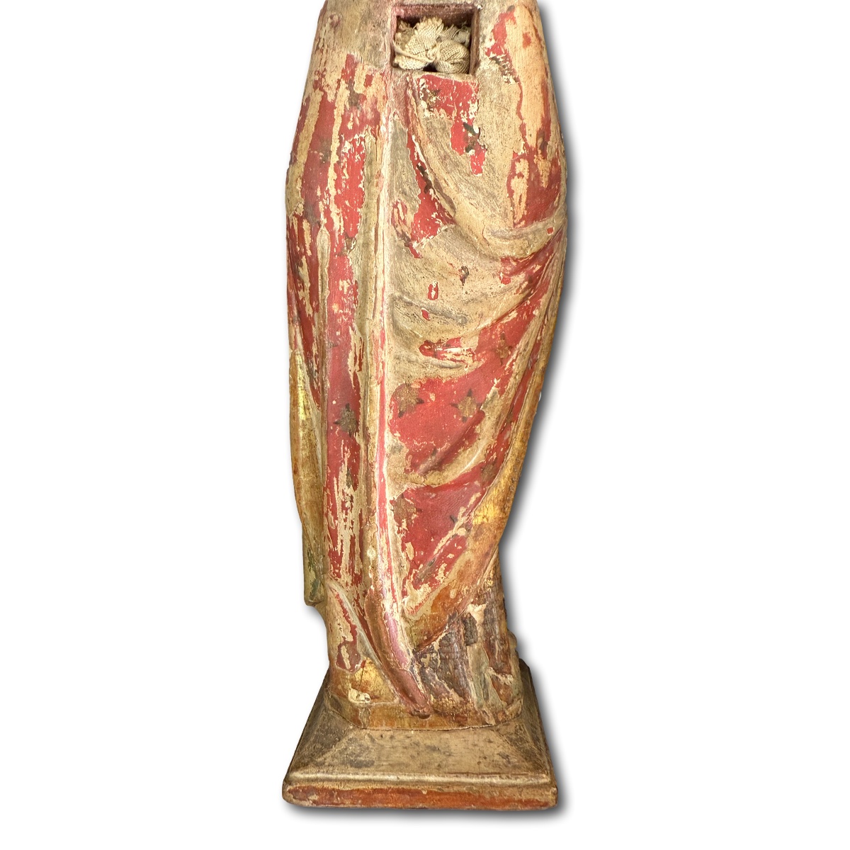 Polychrome Sculptures Of St. John And A Reliquary Figure. Germany, 14th Century.-photo-3