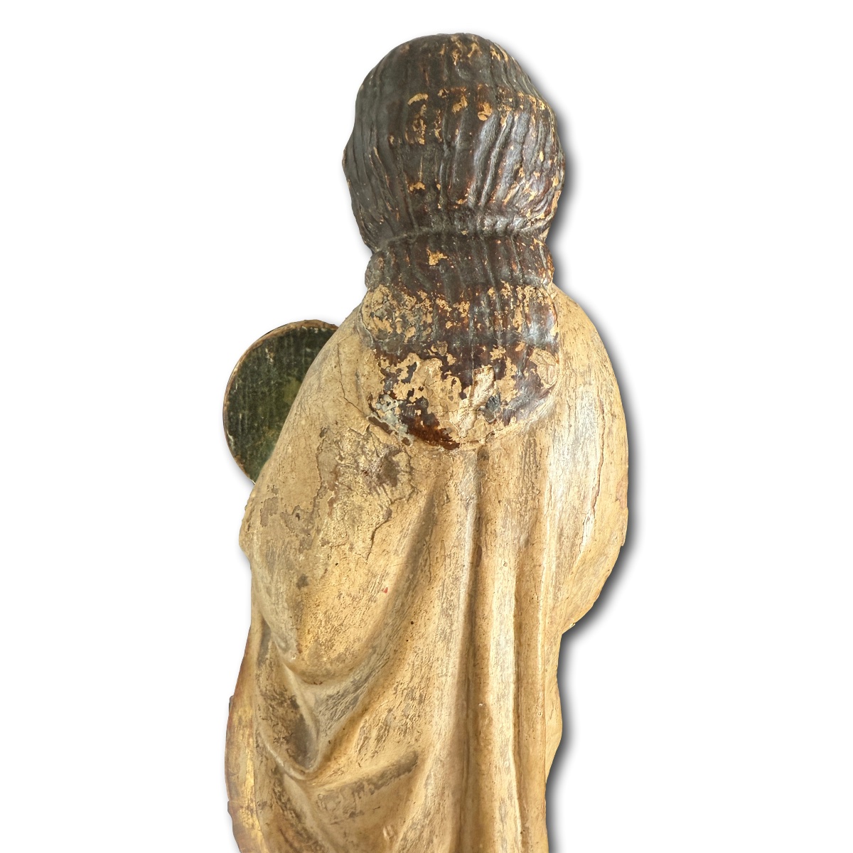 Polychrome Sculptures Of St. John And A Reliquary Figure. Germany, 14th Century.-photo-4