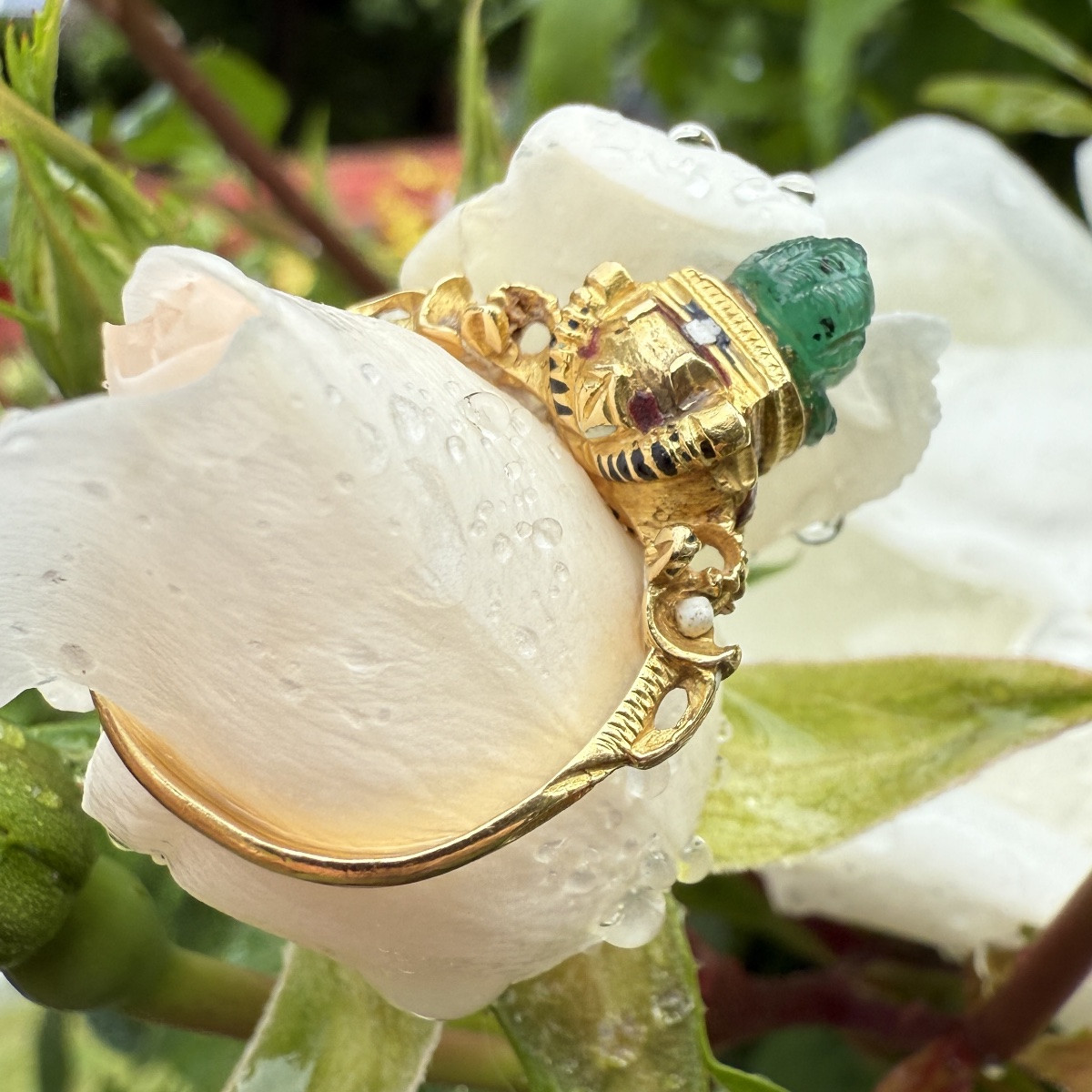Renaissance Gold Ring With A Roman Cameo Of Eros. West European, 16th Century.-photo-8