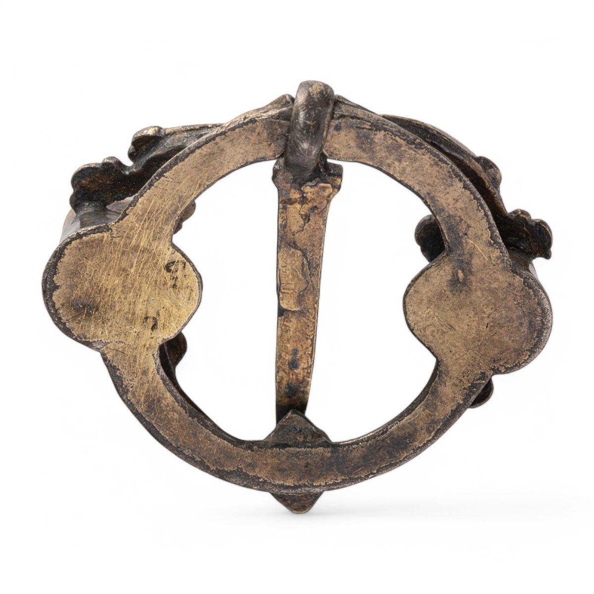 Medieval Silver Brooch With Garnets. English Or French, 13th - 14th Century. -photo-2