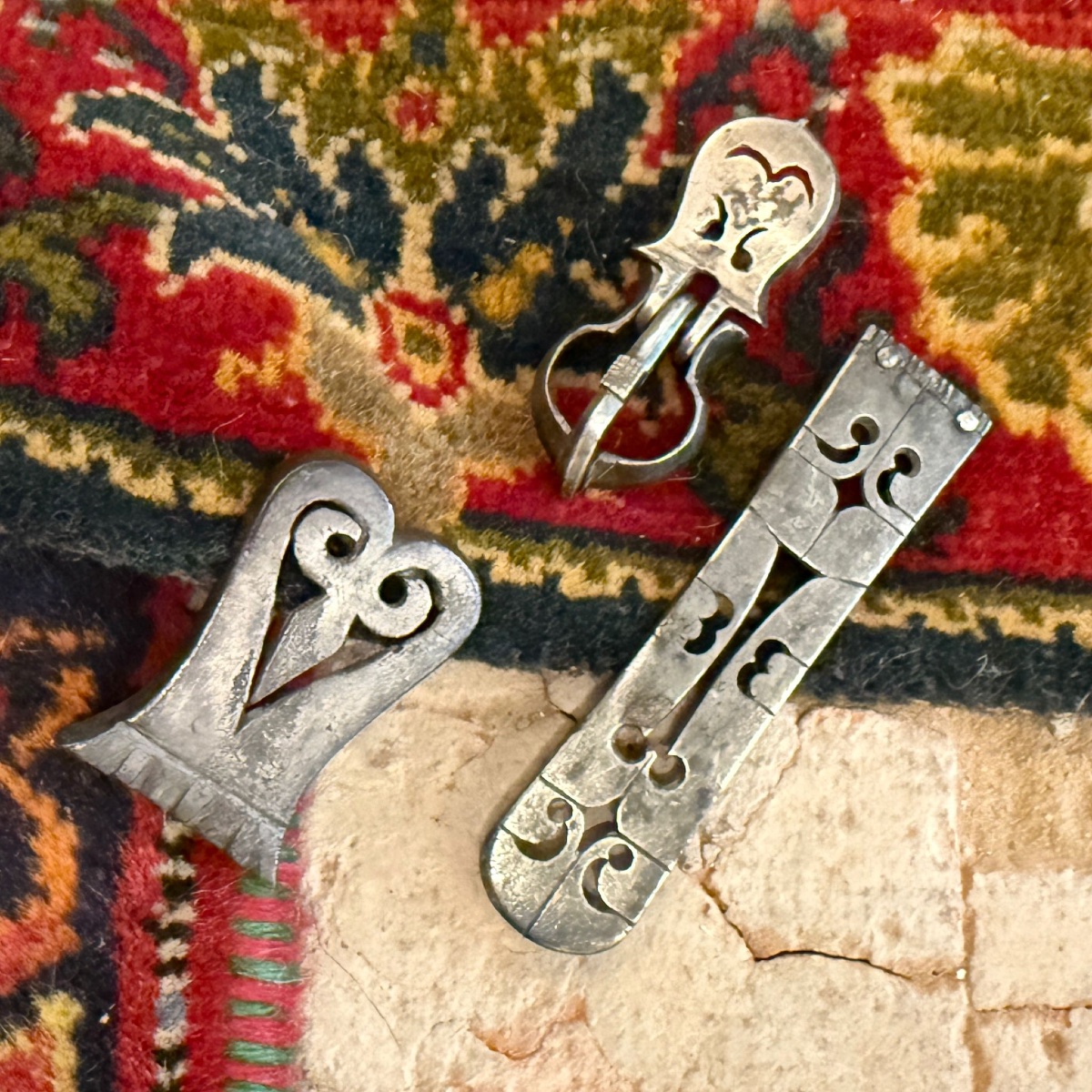 Silver Belt Fittings With Openwork Decoration. Byzantine Empire, 6th–7th Century-photo-2
