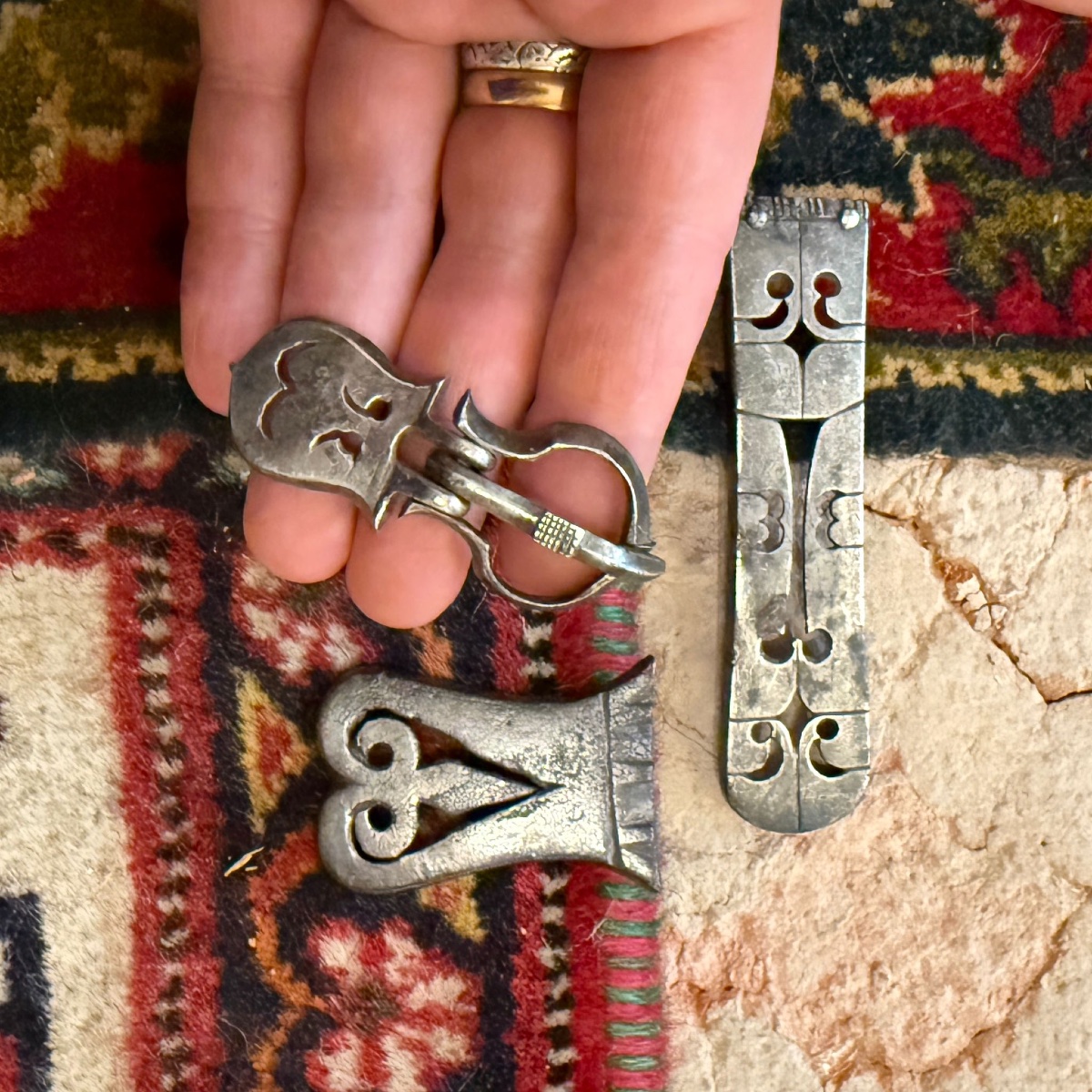 Silver Belt Fittings With Openwork Decoration. Byzantine Empire, 6th–7th Century-photo-4