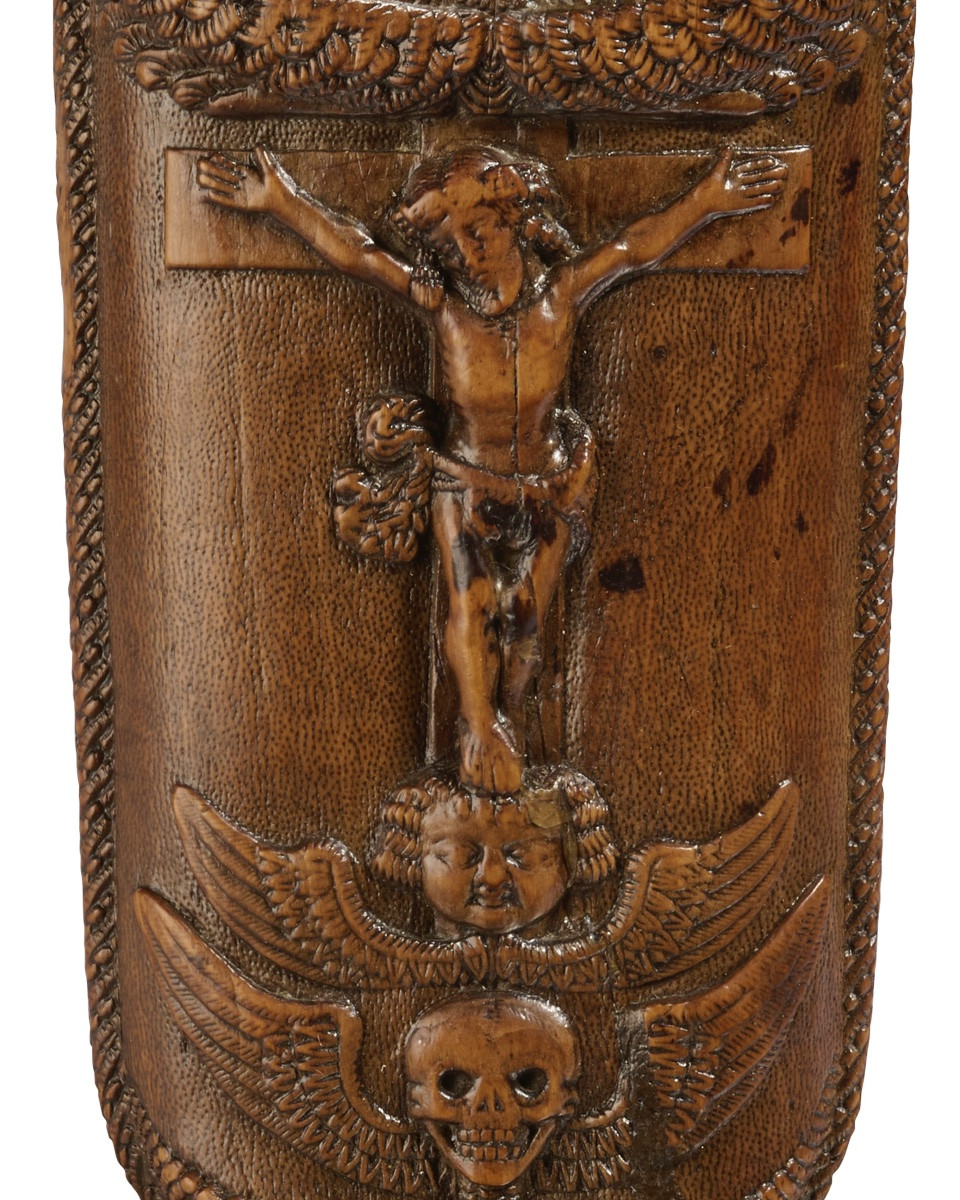 Tobacco Rasp With The Crucifixion And Last Judgement. French, 17th Century.-photo-3