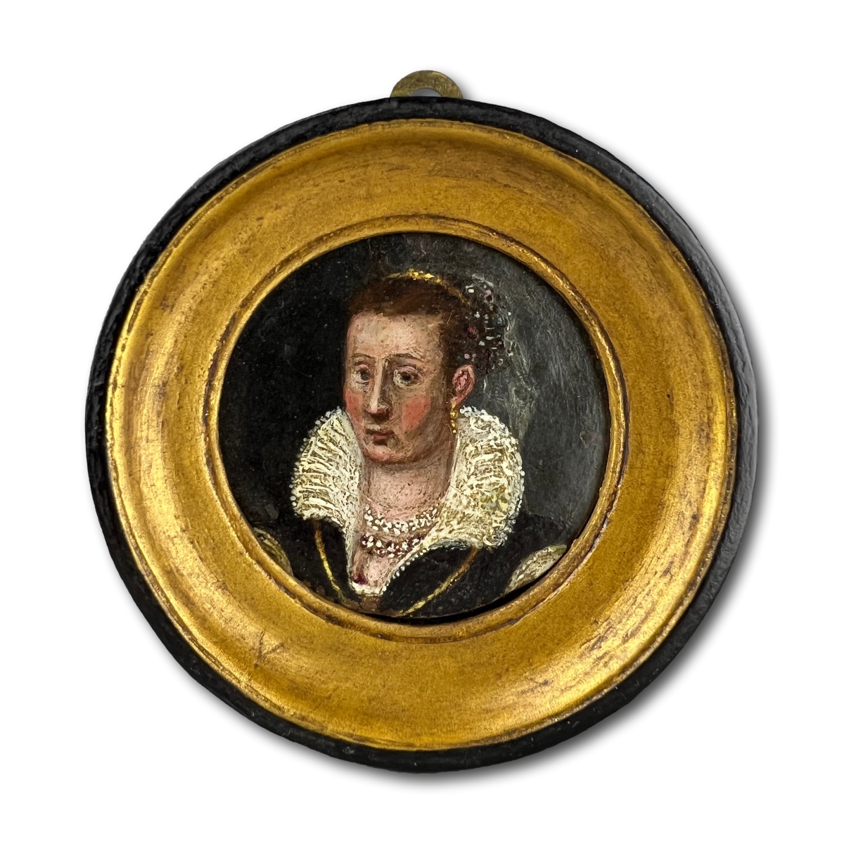 Portrait miniature d'une noble d'Italie du Nord. Italie du Nord, vers les années 1580-1590. -photo-3