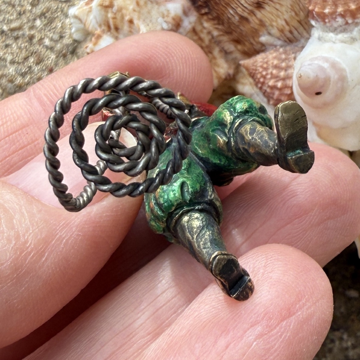 Silver-gilt And Enamel Figure Of A Sailor From A Nef. German, Early 17th Century-photo-5
