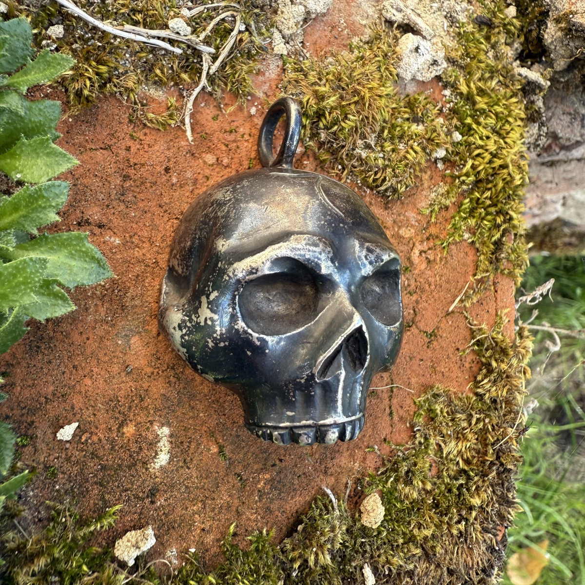 Silver Skull Pendant. Probably Italian, 18th–19th Century.-photo-4