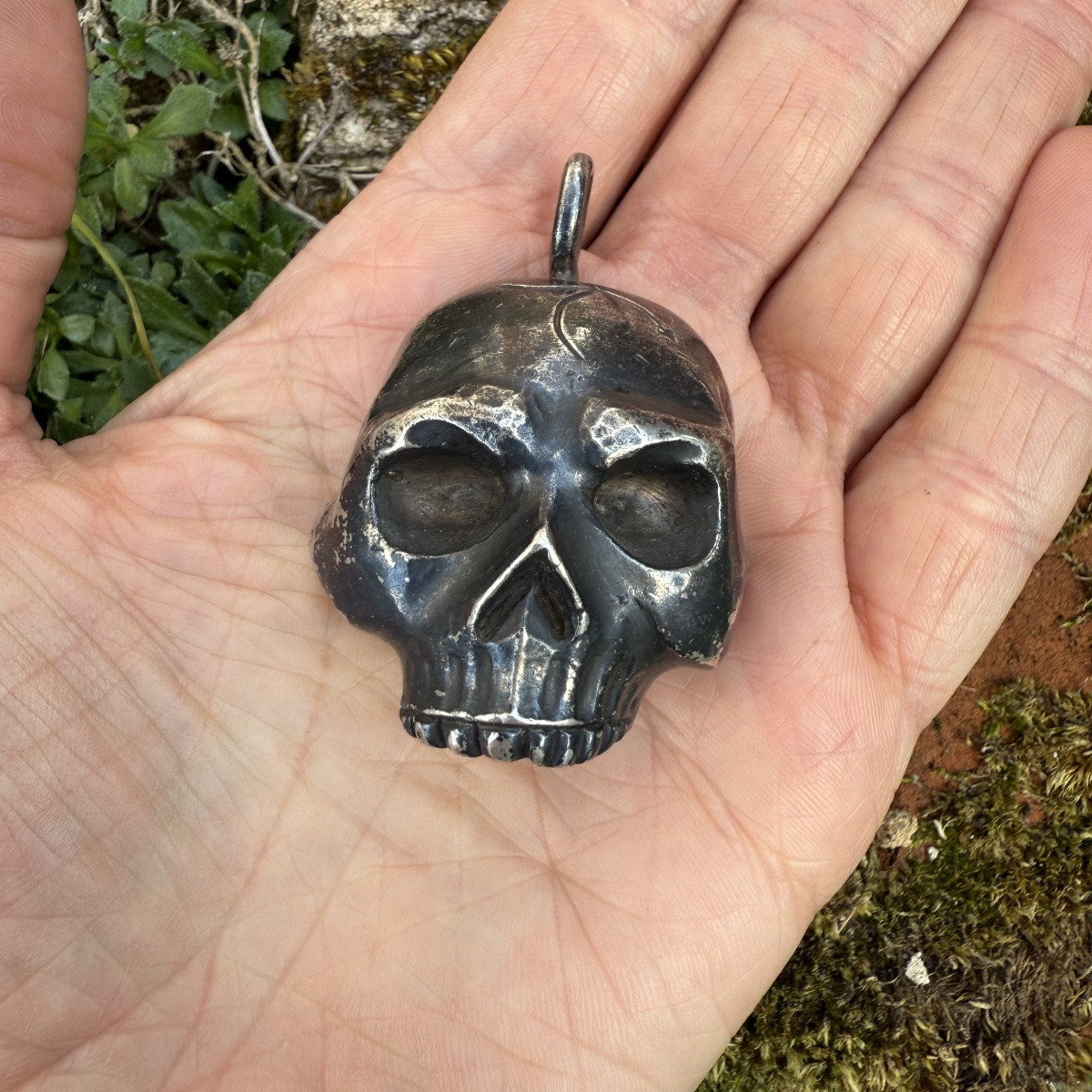 Silver Skull Pendant. Probably Italian, 18th–19th Century.-photo-5