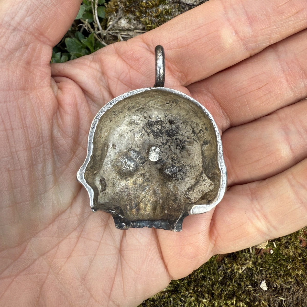 Silver Skull Pendant. Probably Italian, 18th–19th Century.-photo-6