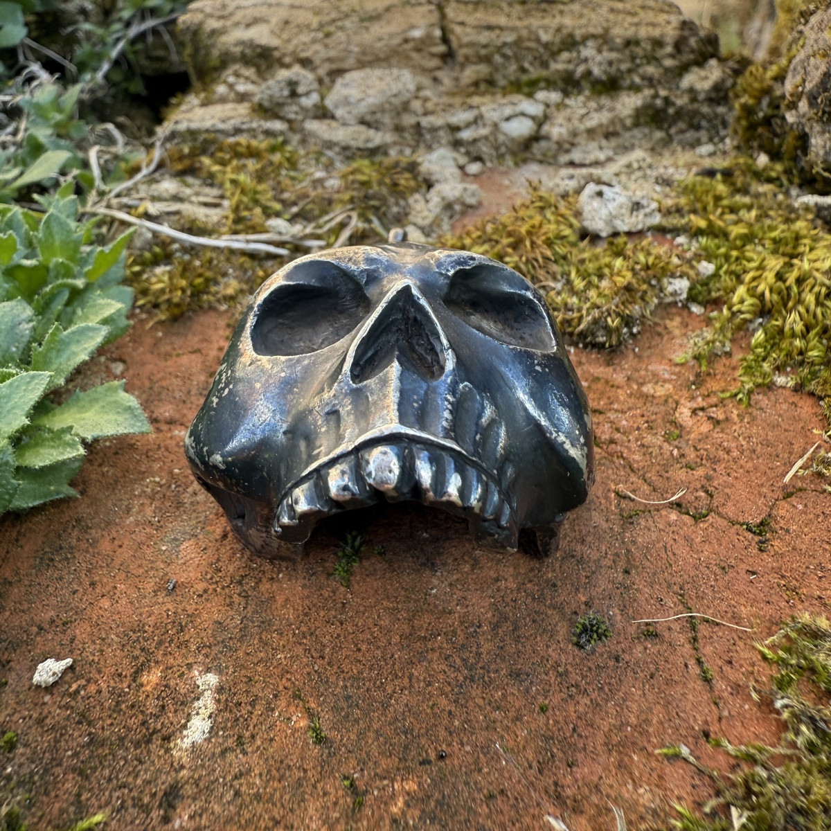 Silver Skull Pendant. Probably Italian, 18th–19th Century.-photo-7