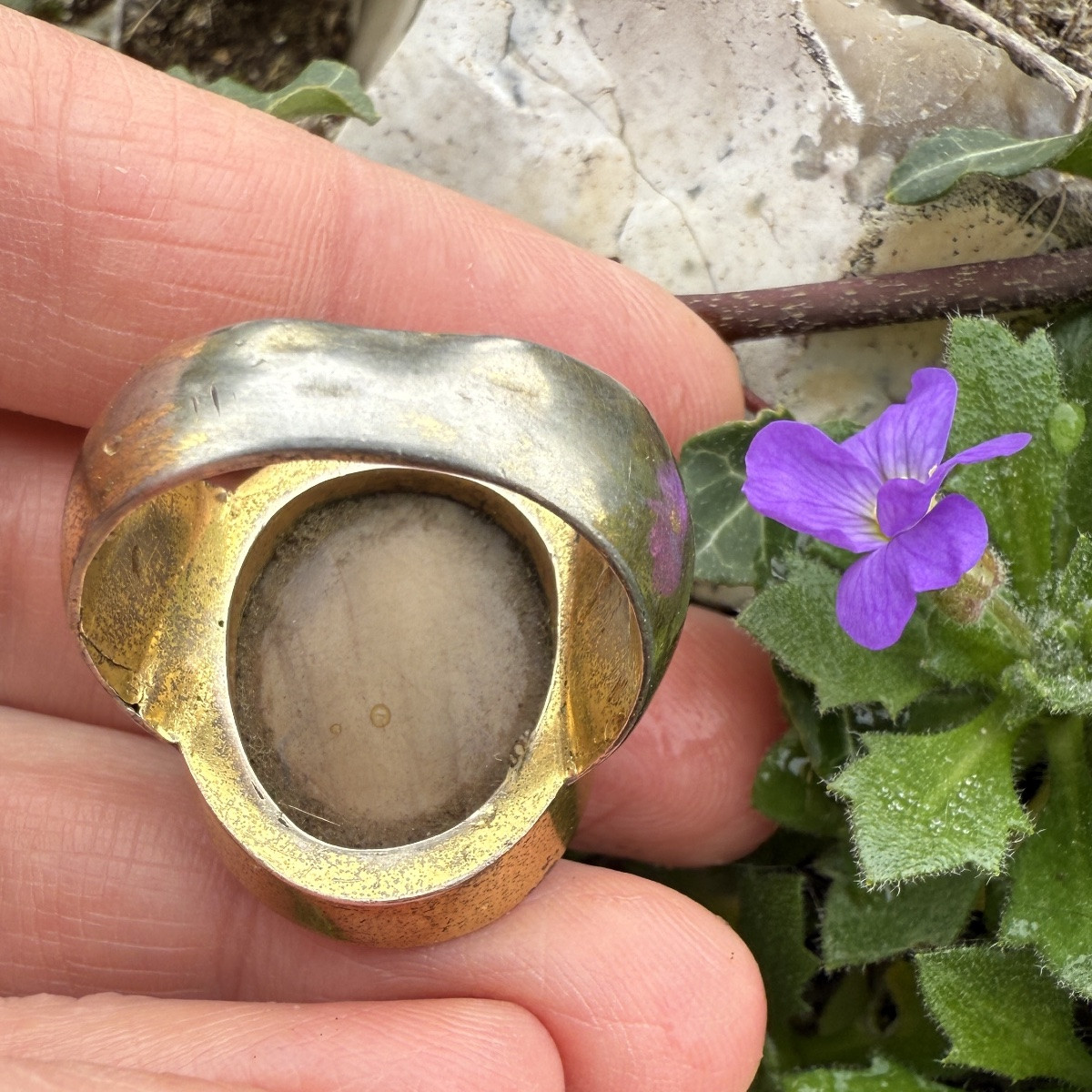 Bague camée représentant Silène. Italie ou Angleterre, vers 1800-1820.-photo-2