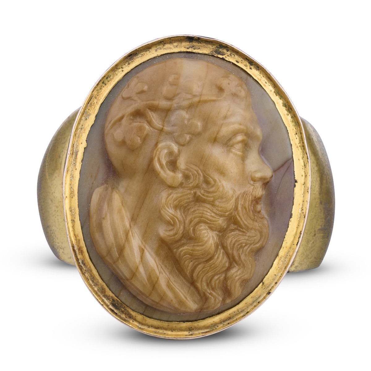 Bague camée représentant Silène. Italie ou Angleterre, vers 1800-1820.