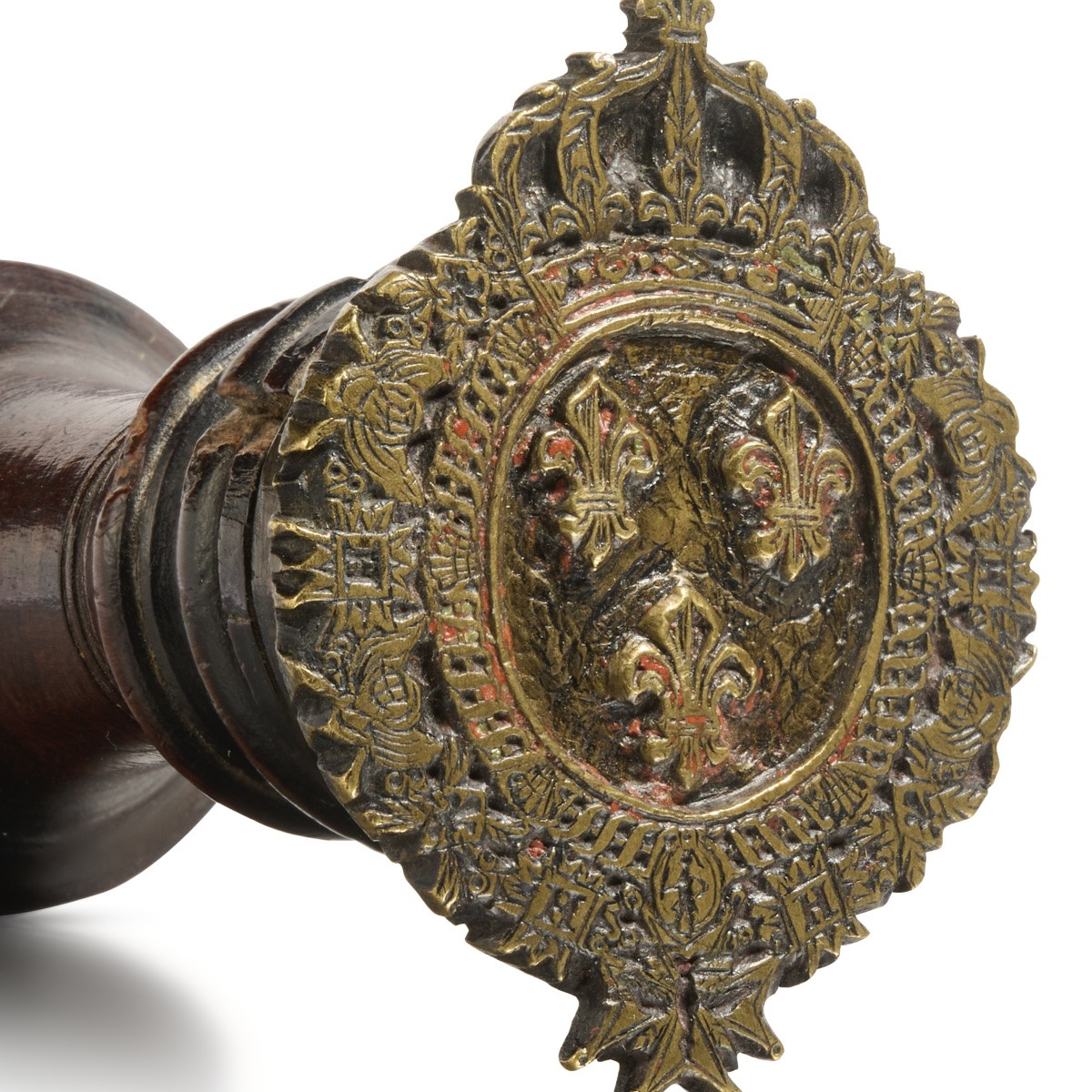 Poinçon de reliure aux armes du roi Charles X. France, Paris, vers 1824-1830.  -photo-2