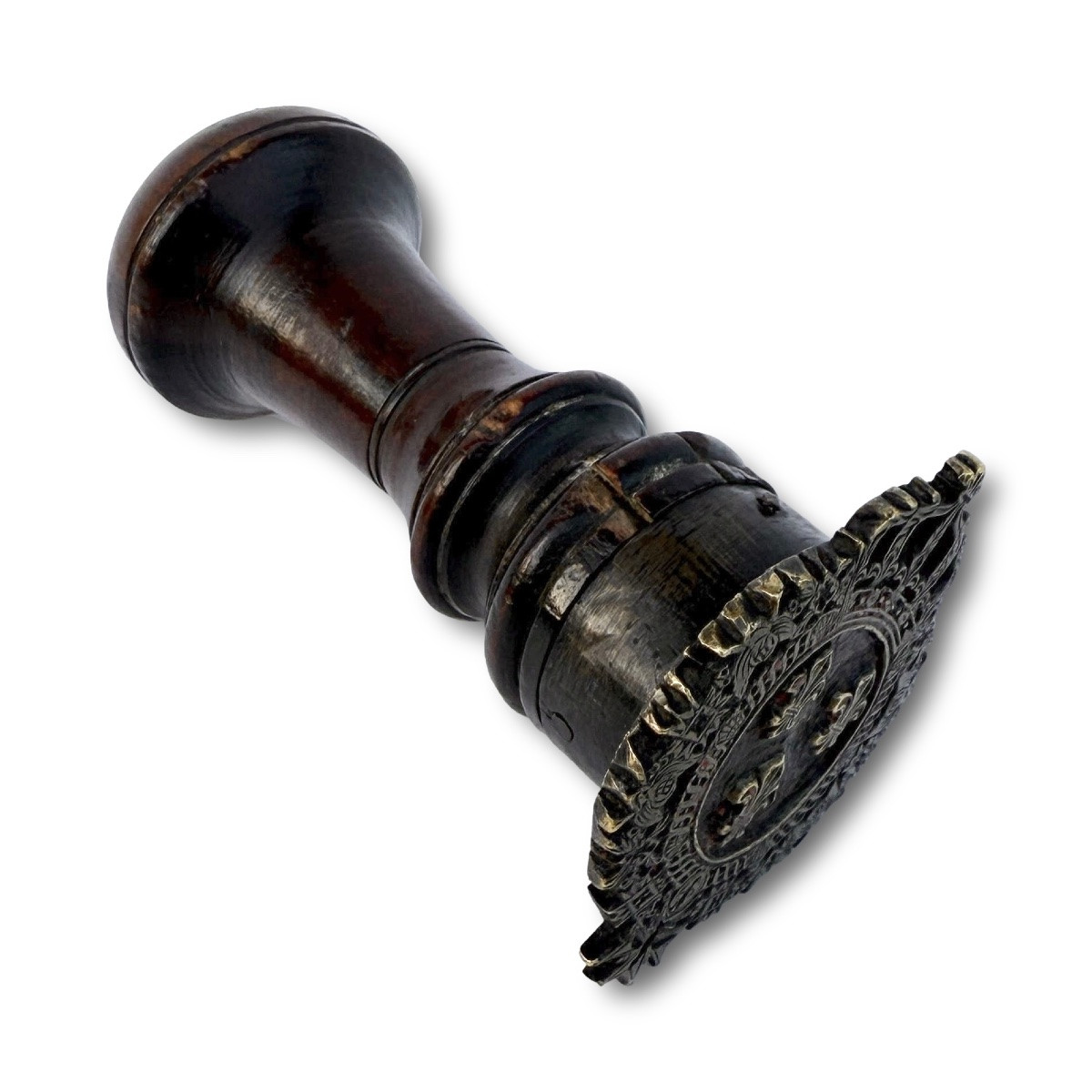 Poinçon de reliure aux armes du roi Charles X. France, Paris, vers 1824-1830.  -photo-3