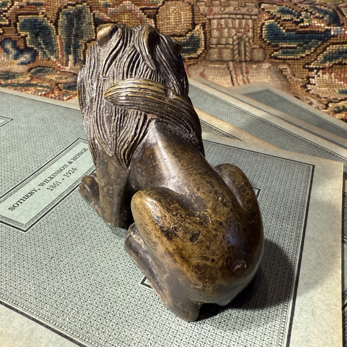 Renaissance Bronze Lion. Germany Or Italy, 16th Century.-photo-4