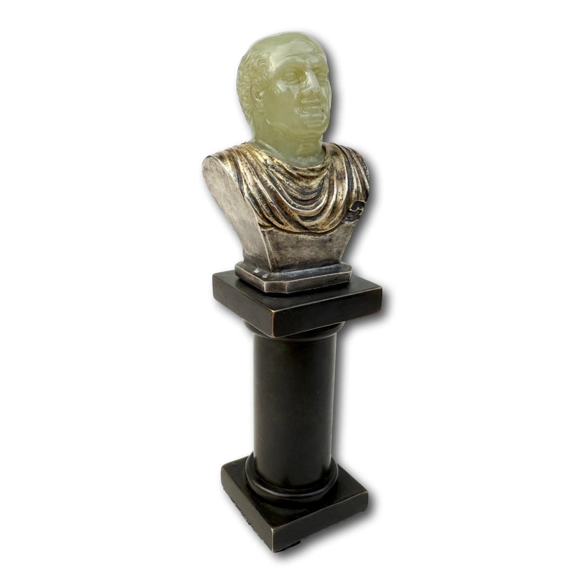 Chalcedony & Silver-gilt Bust Of The Emperor Vespasian. Italy, 17th–18th Century-photo-6