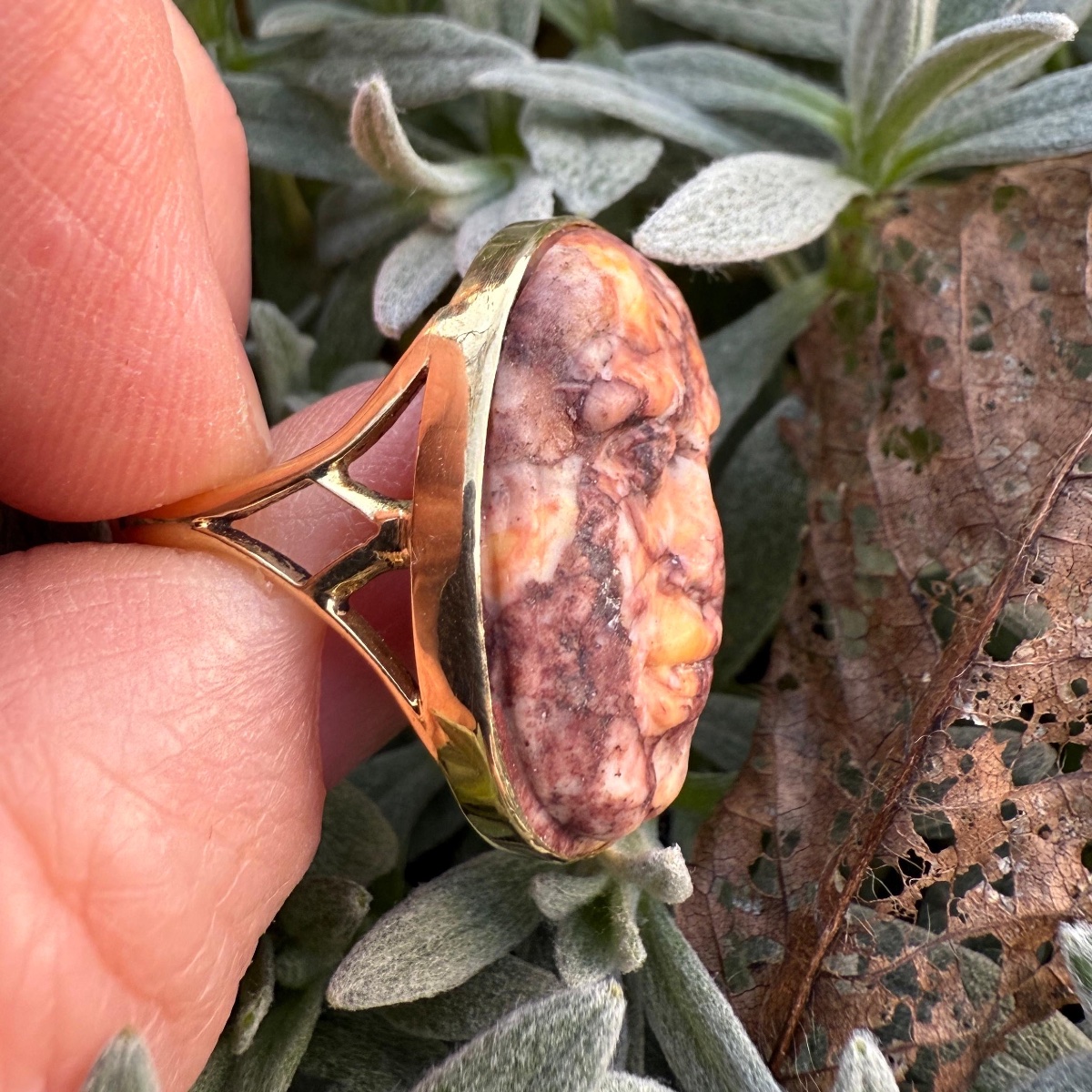Bague camée à visage comique en marbre de Brescia, XVIIe-XVIIIe siècle ; monture du XIXe siècle-photo-3