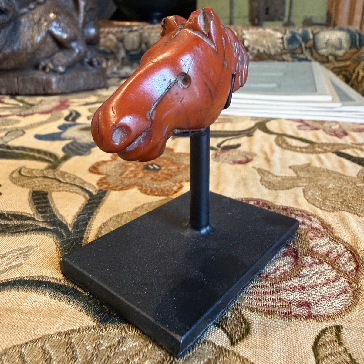 Fragmentary Amber Carving Of A Horse’s Head Possibly Denmark; Mesolithic Period-photo-4