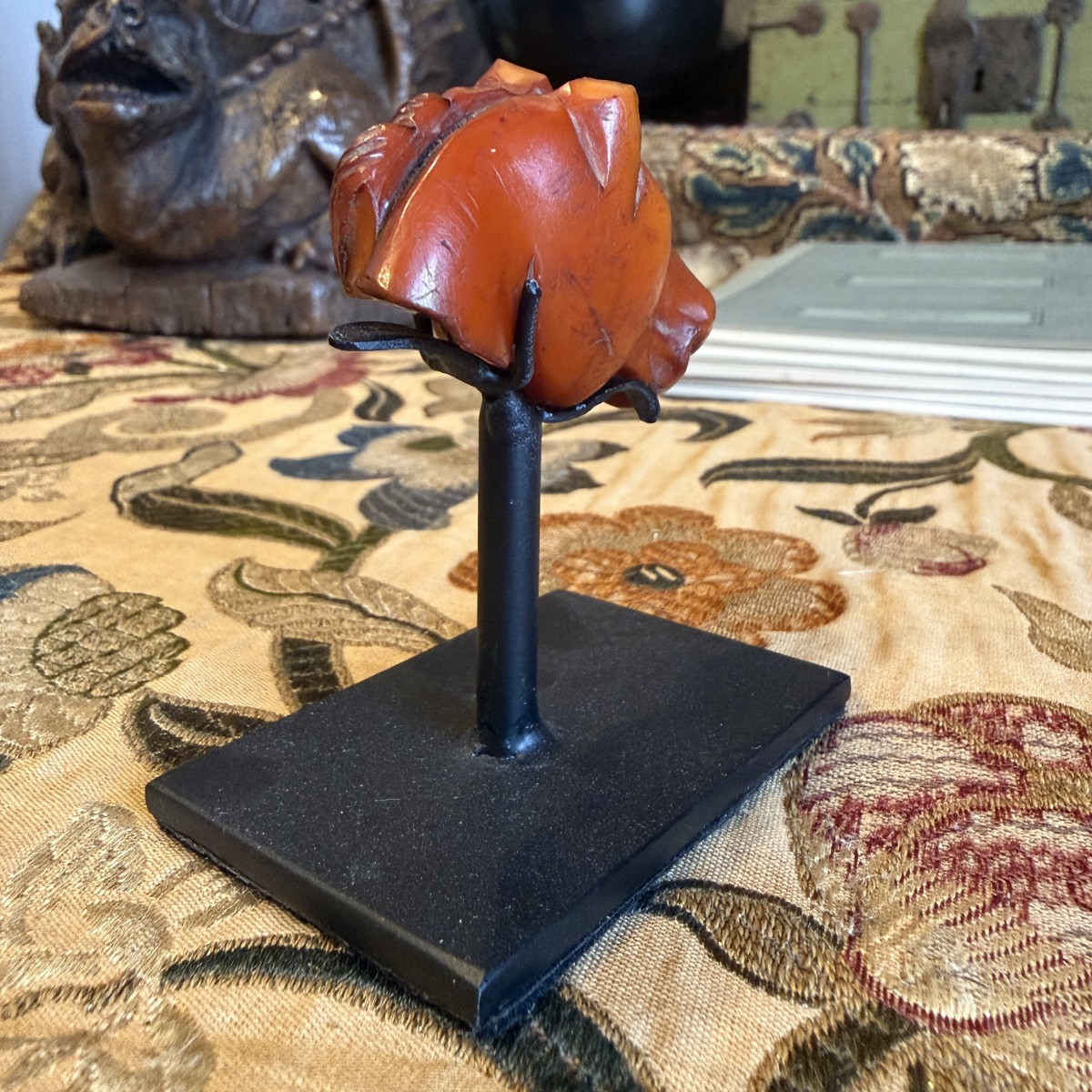 Fragmentary Amber Carving Of A Horse’s Head Possibly Denmark; Mesolithic Period-photo-3